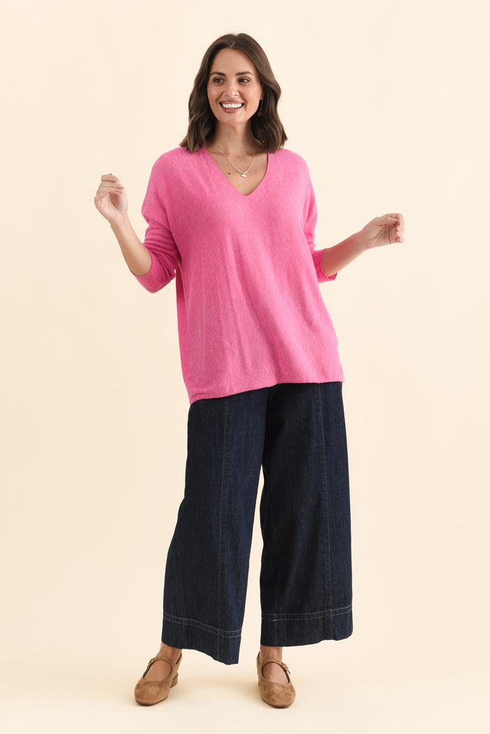 Lakin Pink Knit Jumper