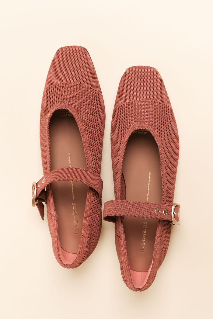 Lando Coral Buckle Ballet Flat