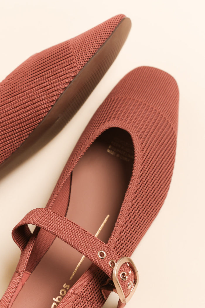 Lando Coral Buckle Ballet Flat