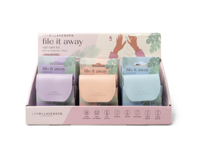 Lemon Lavender File It Away Nail Care Kit