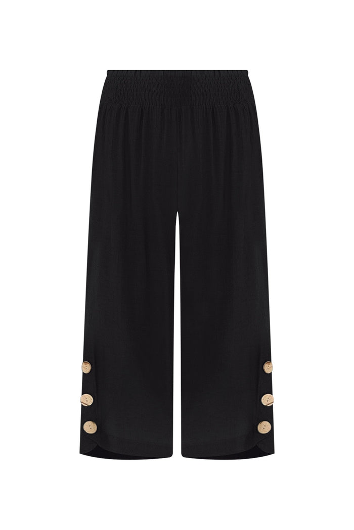 Lettie Black Button Pants,ghost-mani