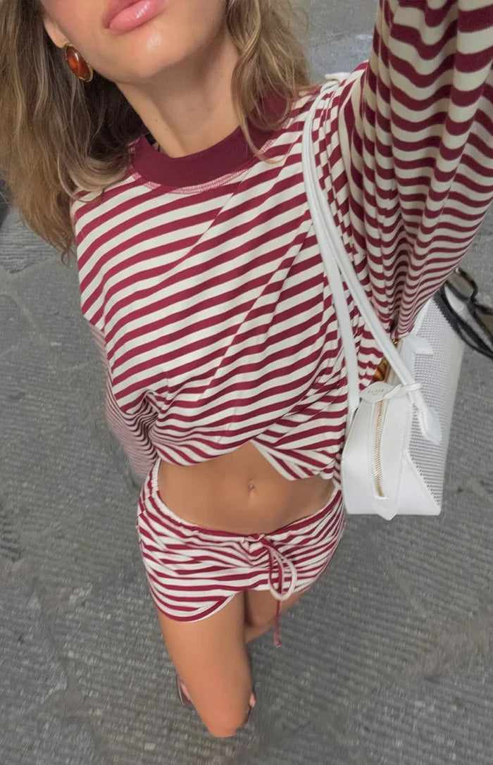 Lioness Kourt Wine Stripe Bloomers