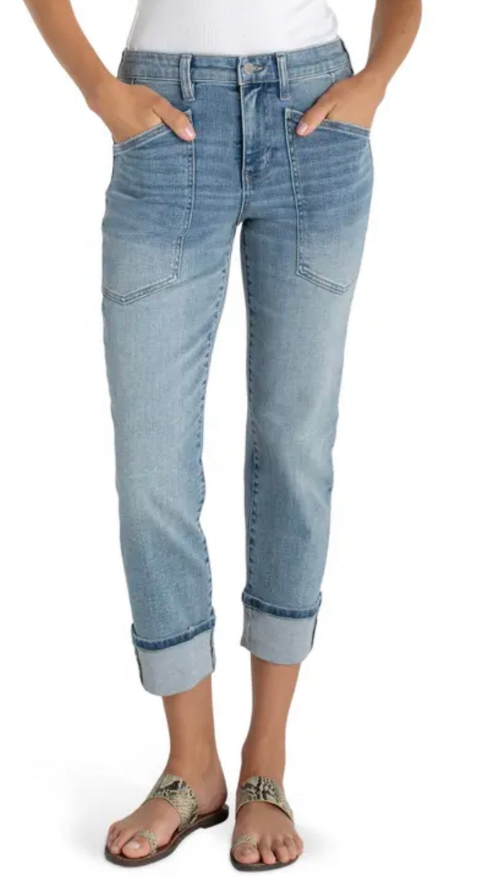 LIVERPOOL MARLEY CROPPED GIRLFRIEND CUFFED-CRUISE