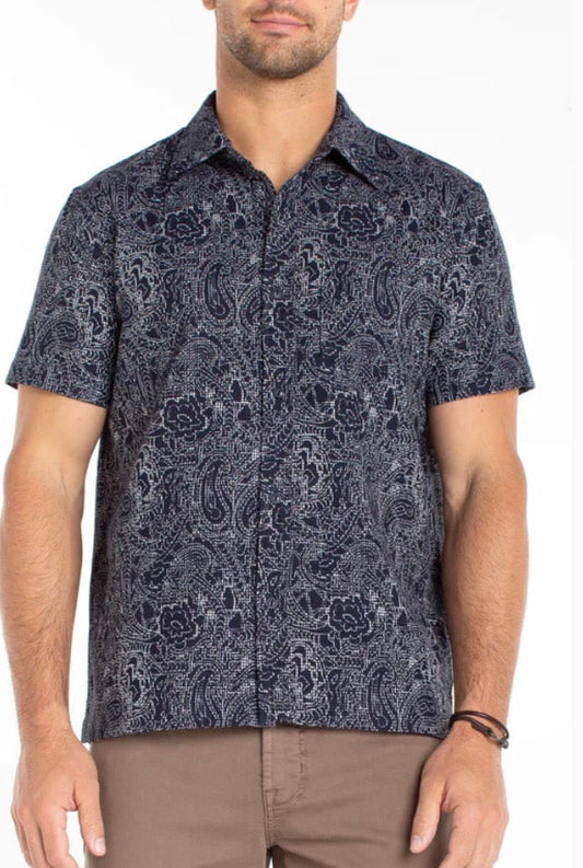 LIVERPOOL SHORT SLEEVE BUTTON UP SHIRT