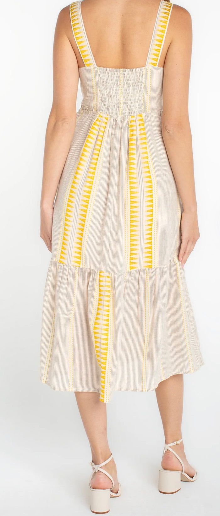 LIVERPOOL SLEEVELESS MIDI DRESS