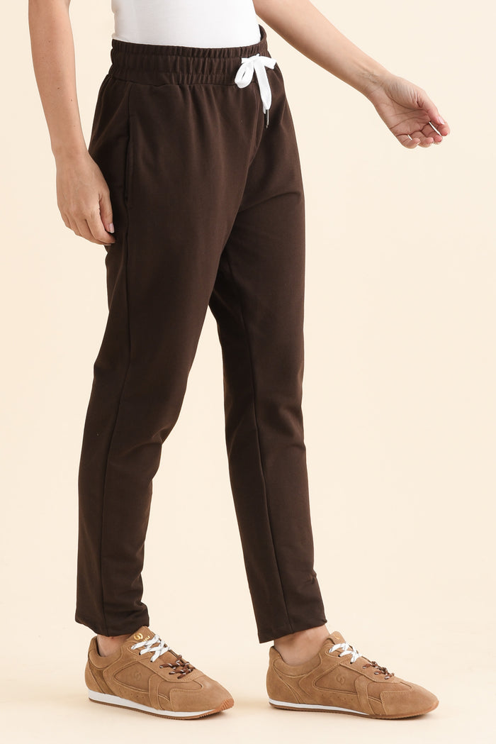 Lobby Chocolate Cotton Relaxed Sweatpants