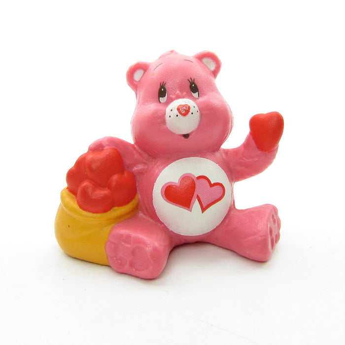 Love-a-Lot Bear Sharing His Heart vintage Care Bears miniature figurine