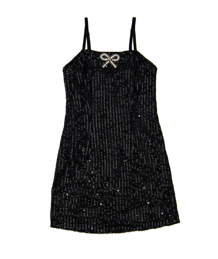 Love Shack Fancy Girls Camira Dress Black Distressed/seasonal girls Love Shack Fancy