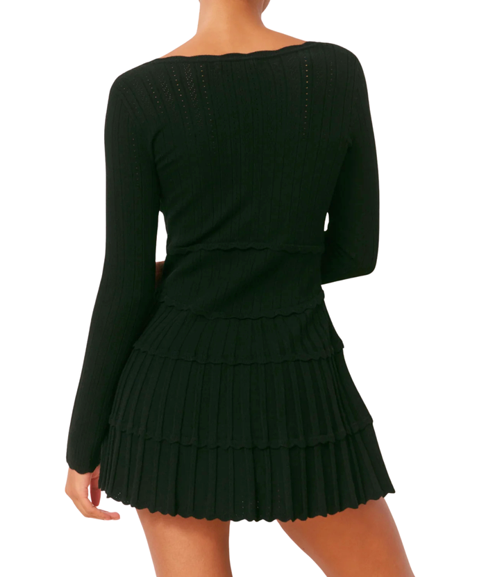 Love Shack Fancy Women Lavender Dress Black Distressed/seasonal womens Love Shack Fancy