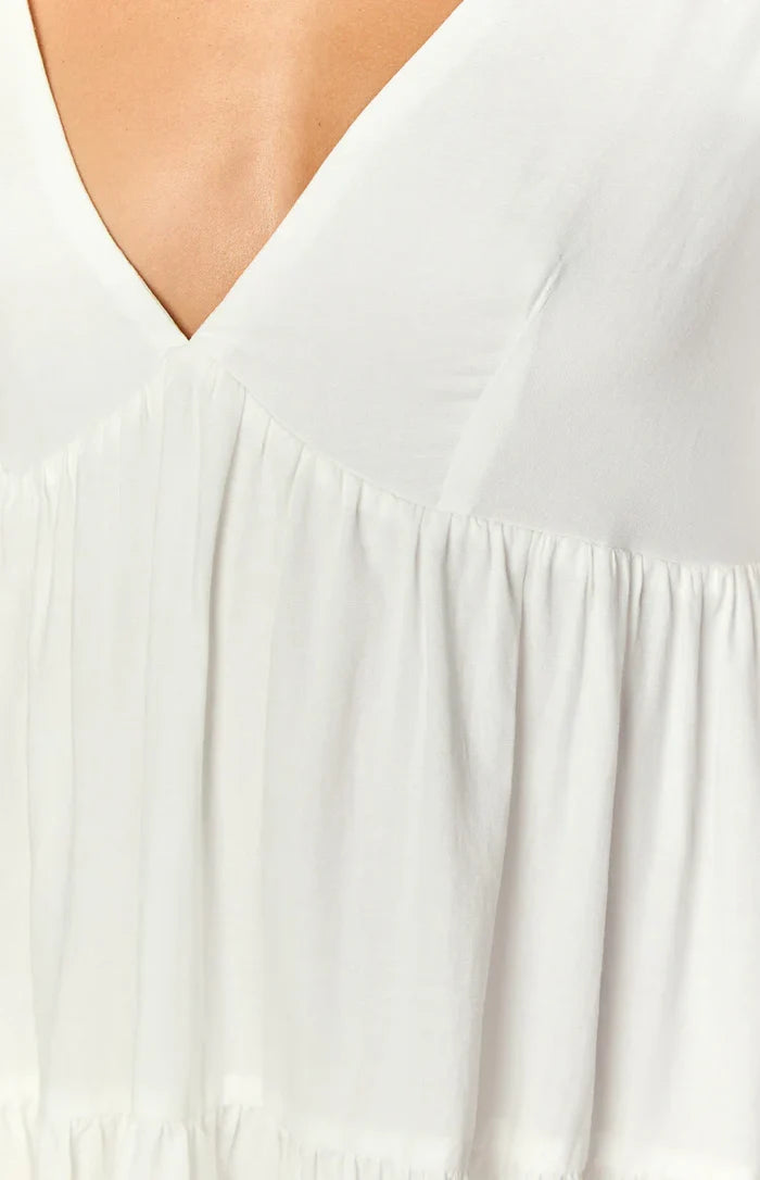 Lucky Heart White Long Sleeve Mini Dress