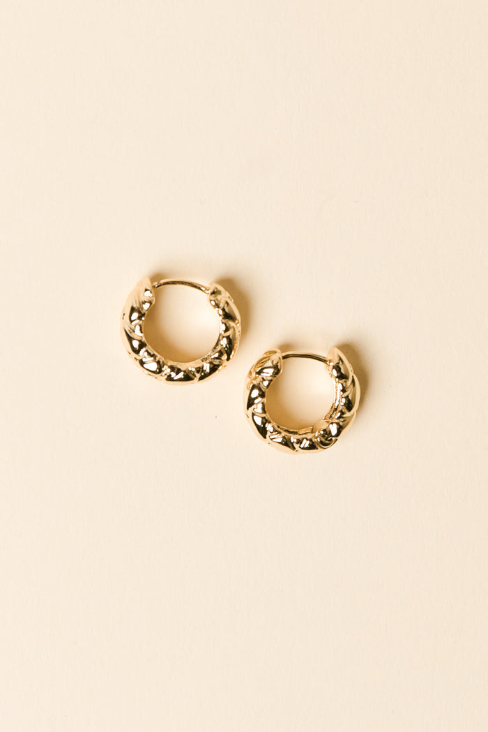 Macy Gold Huggie Earrings