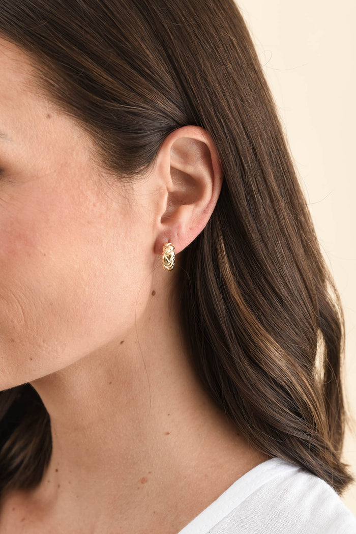 Macy Gold Huggie Earrings