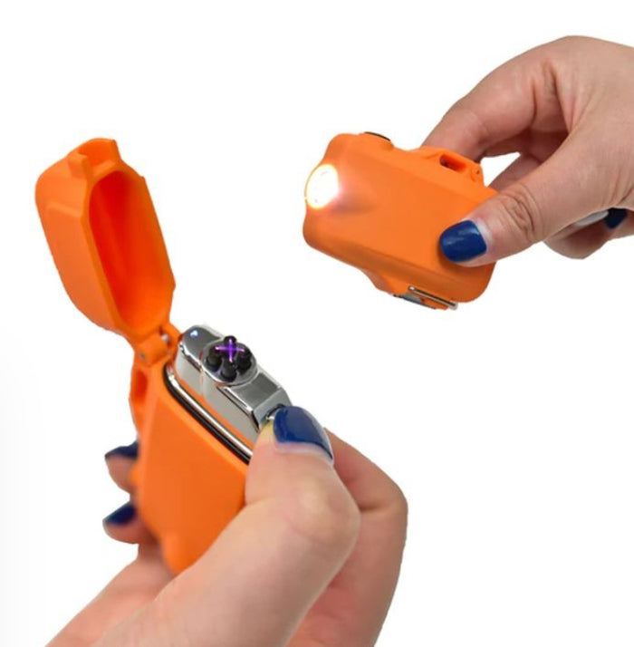 Mad Man Quad Core Arc Spark Lighter w/Flashlight - USB Rechargeable