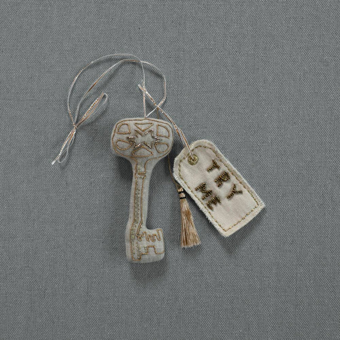Magical Key, Cotton, Embellished Ornament, Token