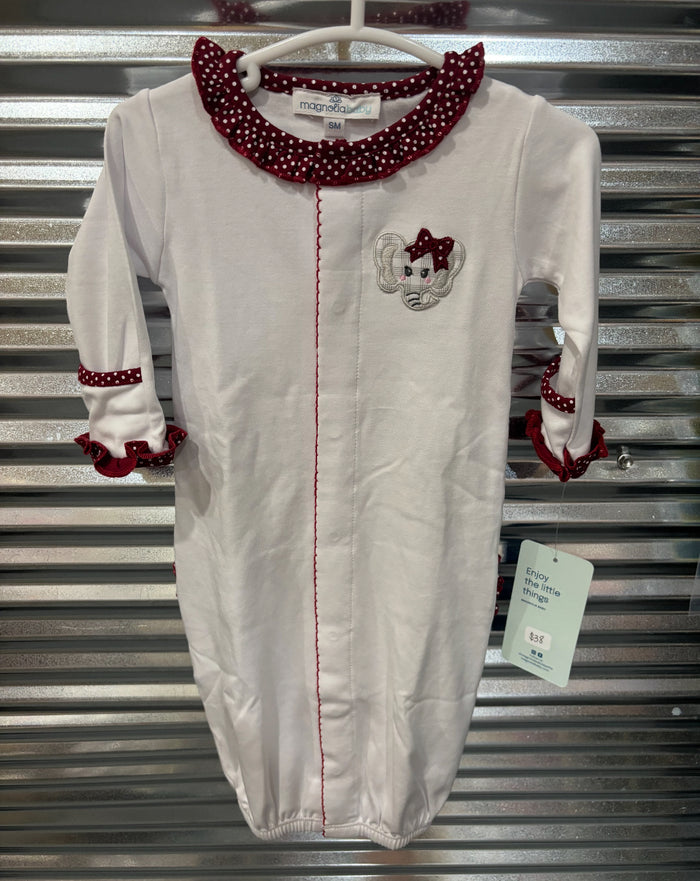 Magnolia Baby Crimson Cutie Applique Ruffle Converter