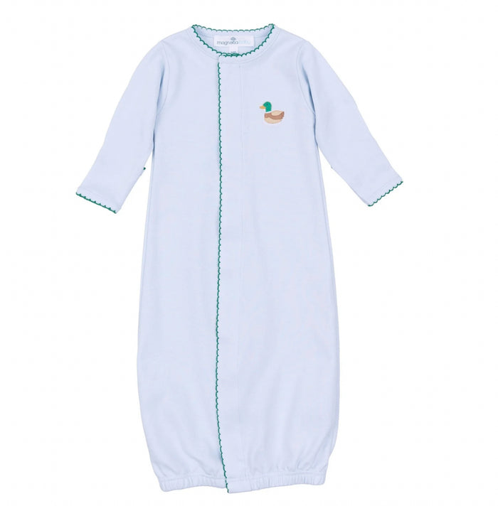 Magnolia Baby Mini Mallard Embroidered Converter-Light Blue