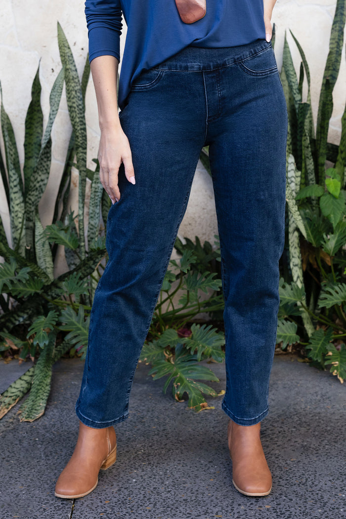 Mallory Dark Denim Stretch Jeans,Lifestyle