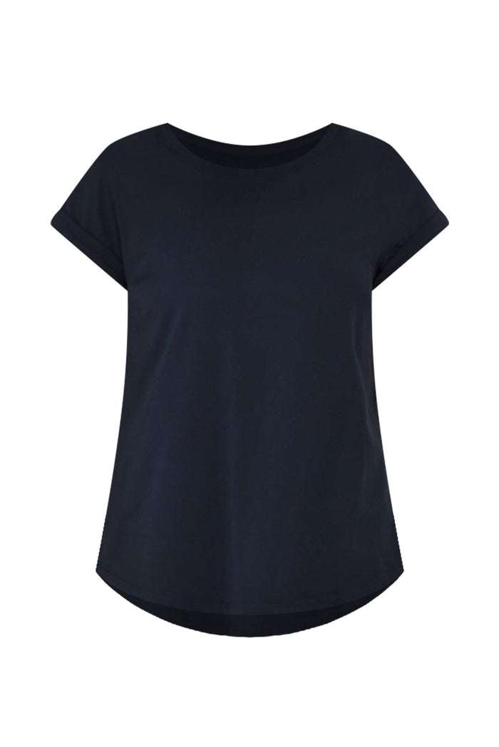 Manly Navy Cotton Tee,ghost-mani