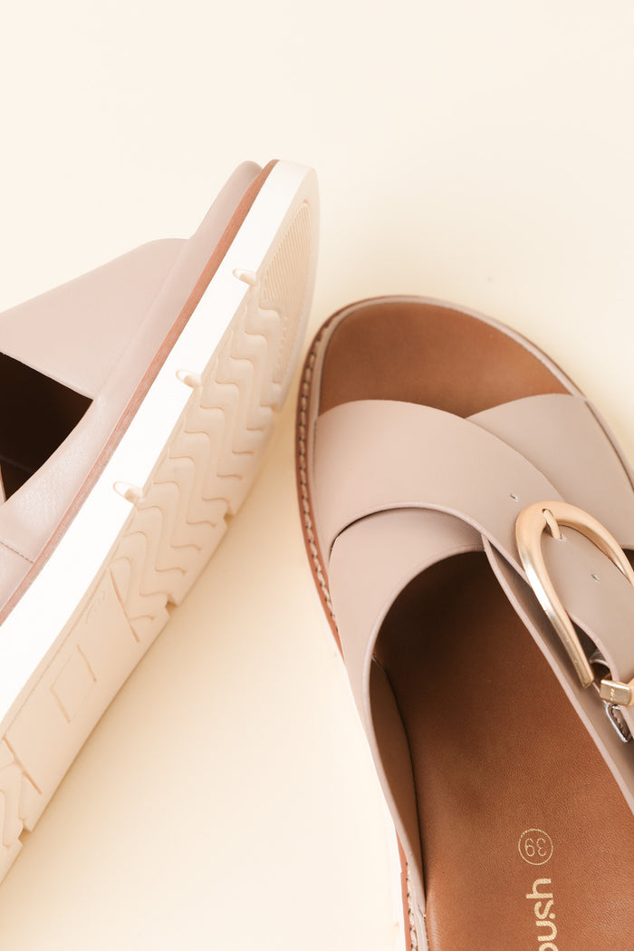 Marley Nude Buckle Slide