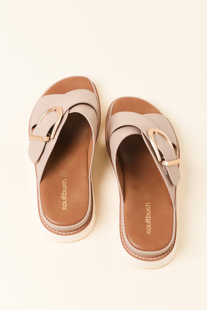 Marley Nude Buckle Slide