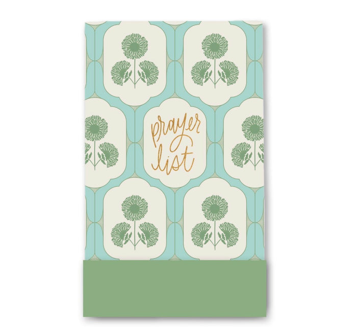 Mary Square Flip Notepad Prayer List-Lattice Blooms