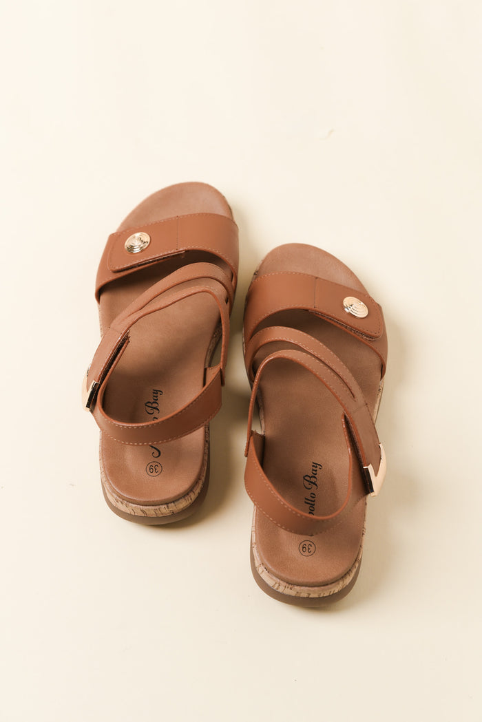 Meadow Tan Velcro Sandal