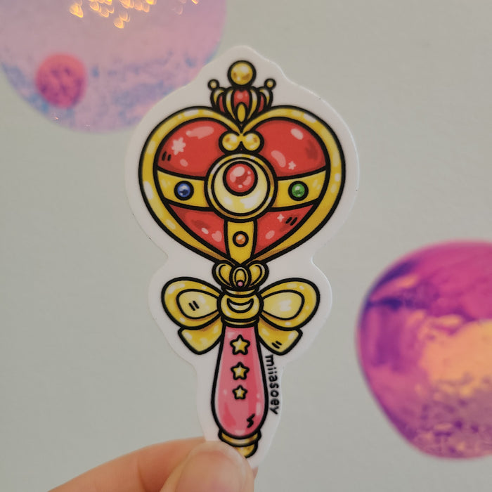 Spiral Heart Moon Rod
