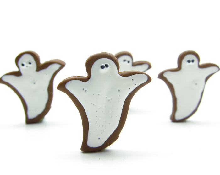 Polymer clay miniature ghost doll cookies