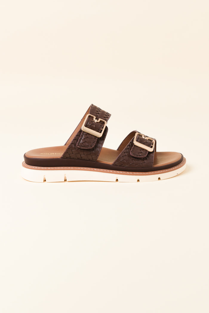 Mission Chocolate Woven Slide