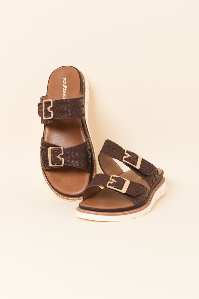 Mission Chocolate Woven Slide