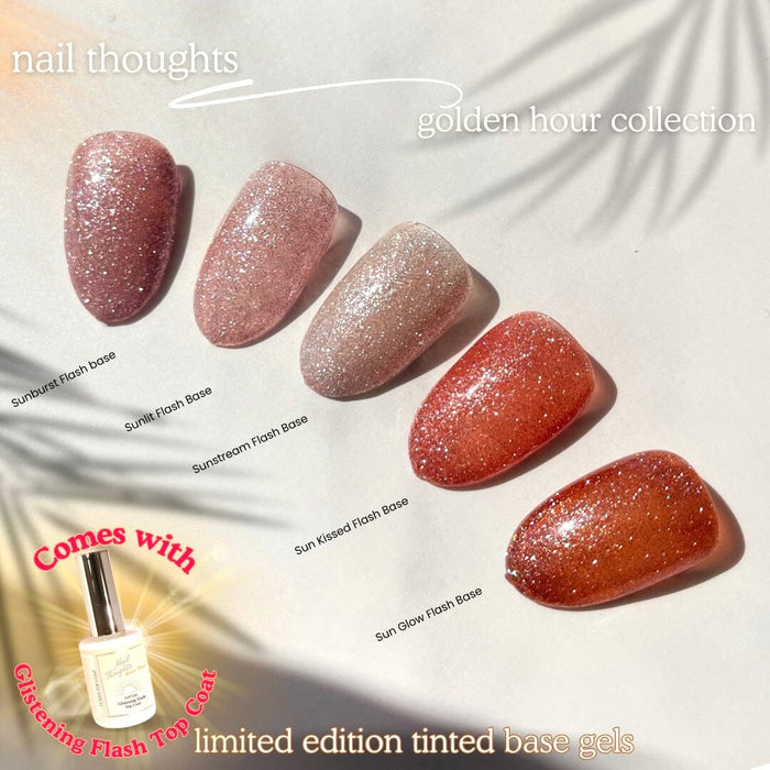 Nail thoughts Golden Hour Collection, set of 5 NTB Base Nail Thoughts