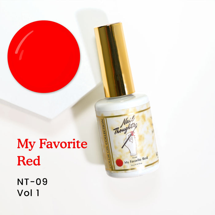 Nail thoughts NT-09 My Favorite Red NT Color Bottle Nail Thoughts