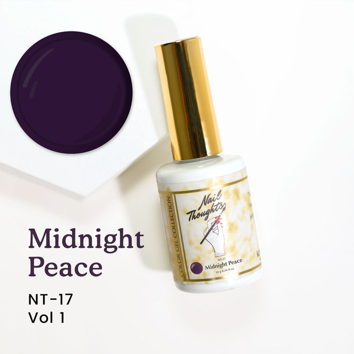Nail thoughts NT-17 Midnight Peace NT Color Bottle Nail Thoughts