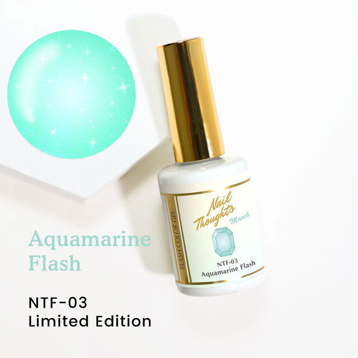 Nail thoughts NTF-03 Aquamarine Flash NT Color Bottle Nail Thoughts
