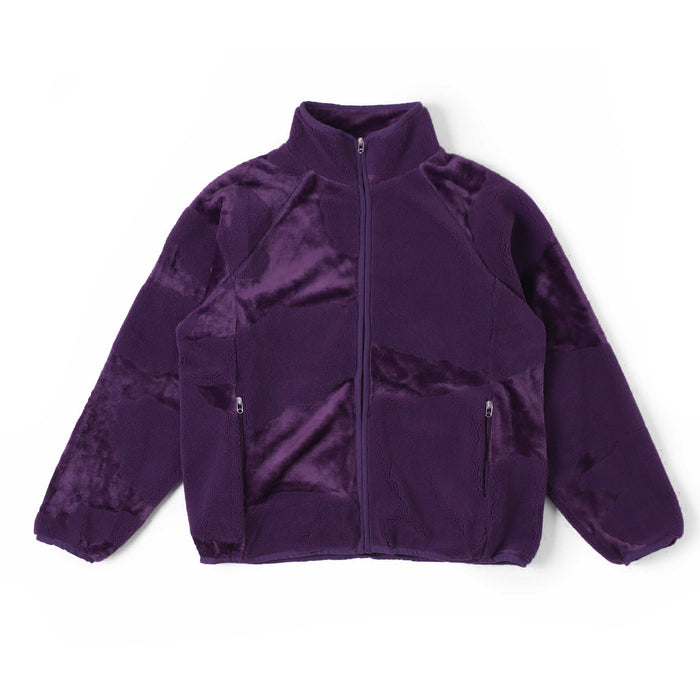New Amsterdam - Veste Zippée Intégrale Motif Vache - Violet-Pulls et Sweats-2302006001