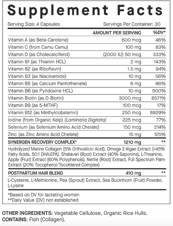 Nutrafol Postpartum Capsules 2