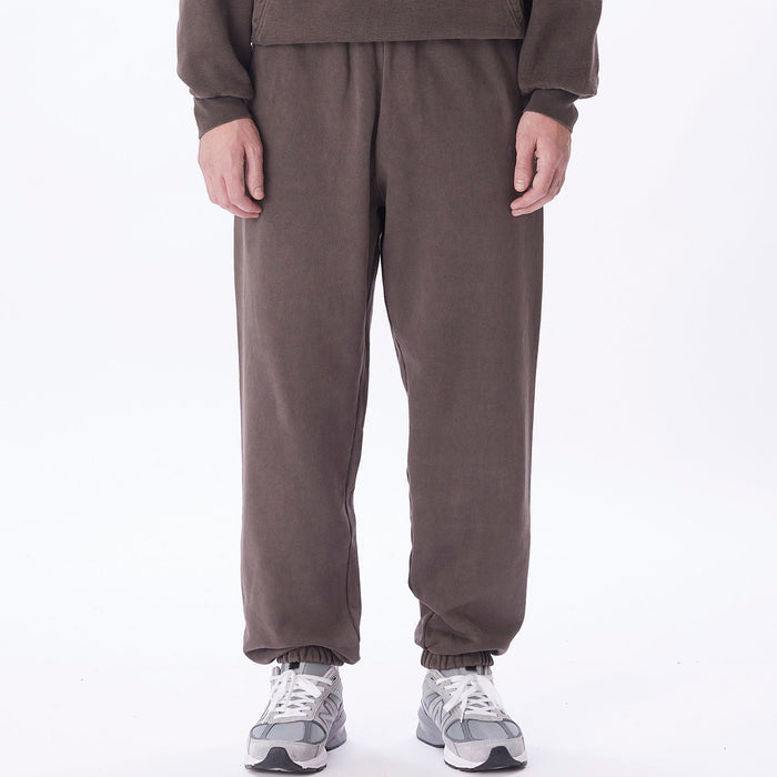 Obey - Lowercase Pigment Sweatpants - Pigment Java Brown-Pantalons et Shorts-142030046