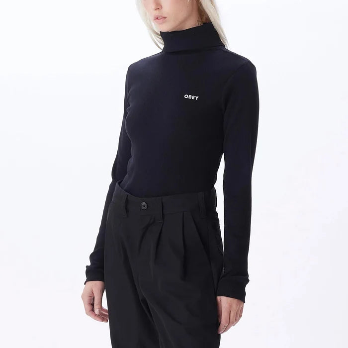 Obey Femme - Belle Turtle Neck - Black-T-shirts-231030124