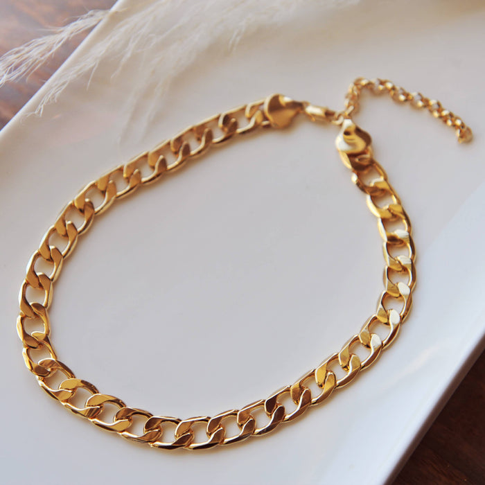Oh So Lovely Chunky Flat Link Necklace