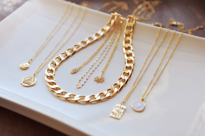 Oh So Lovely Chunky Flat Link Necklace