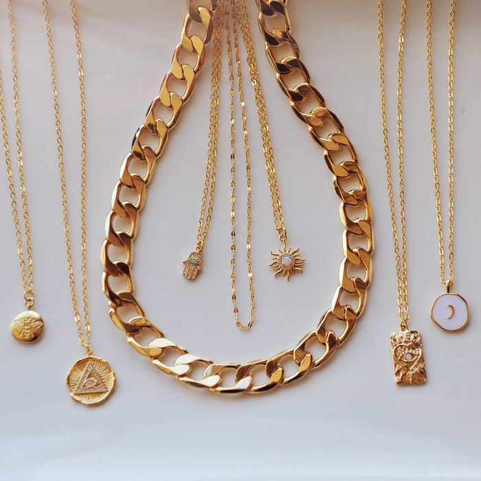 Oh So Lovely Crescent Moon Necklace