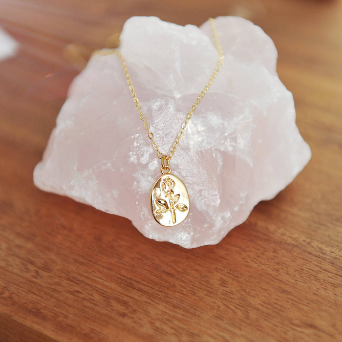 OH SO LOVELY Georgie Rose Pendant Necklace