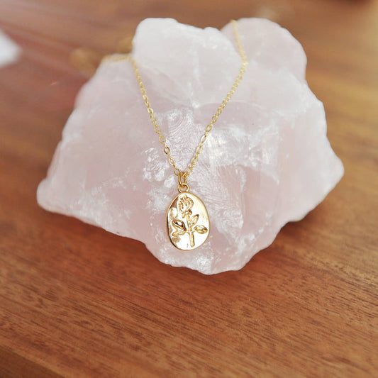 OH SO LOVELY Georgie Rose Pendant Necklace
