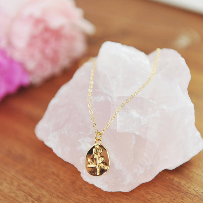 OH SO LOVELY Georgie Rose Pendant Necklace