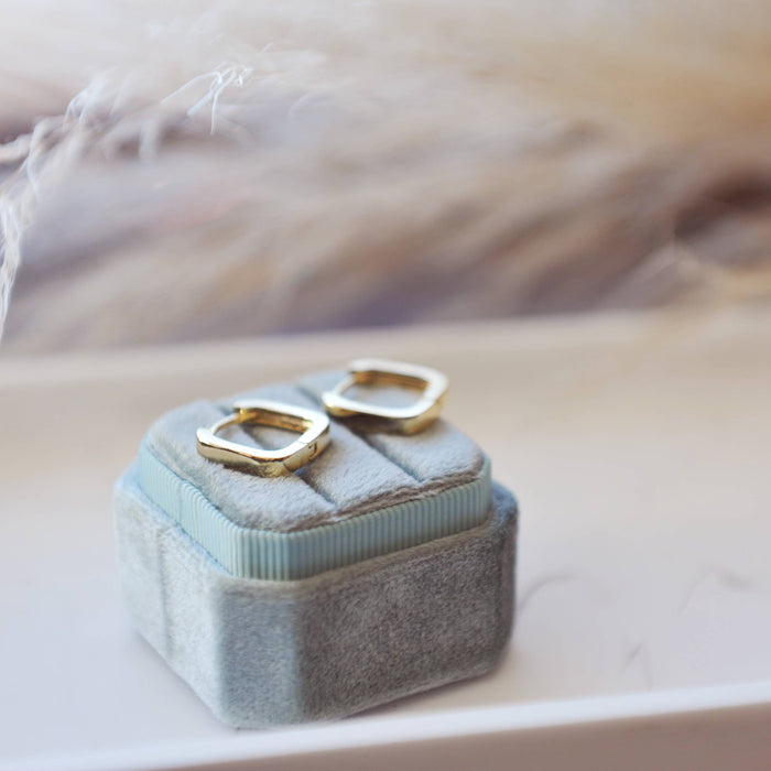 Oh So Lovely Gianna Square Hoop Earrings
