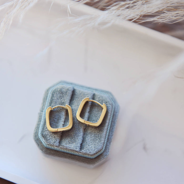 Oh So Lovely Gianna Square Hoop Earrings