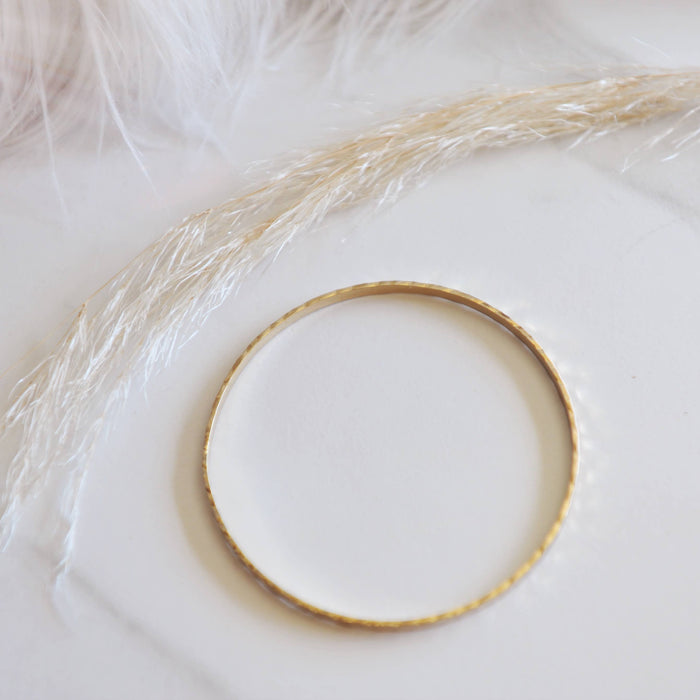 Oh So Lovely Hammered gold bracelet, Dixie
