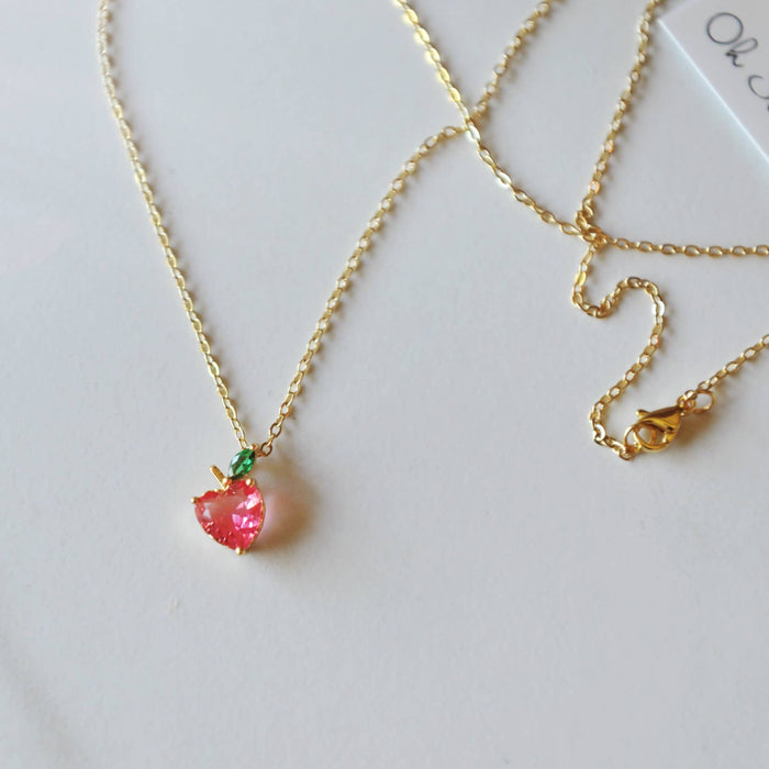 Oh So Lovely Peach Necklace