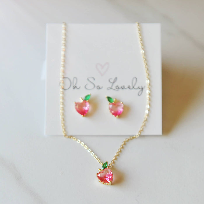 Oh So Lovely Peach Necklace