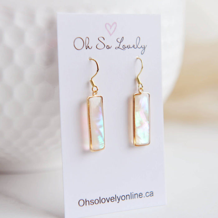 Oh So Lovely VALERIE, Mother of Pearl Earrings